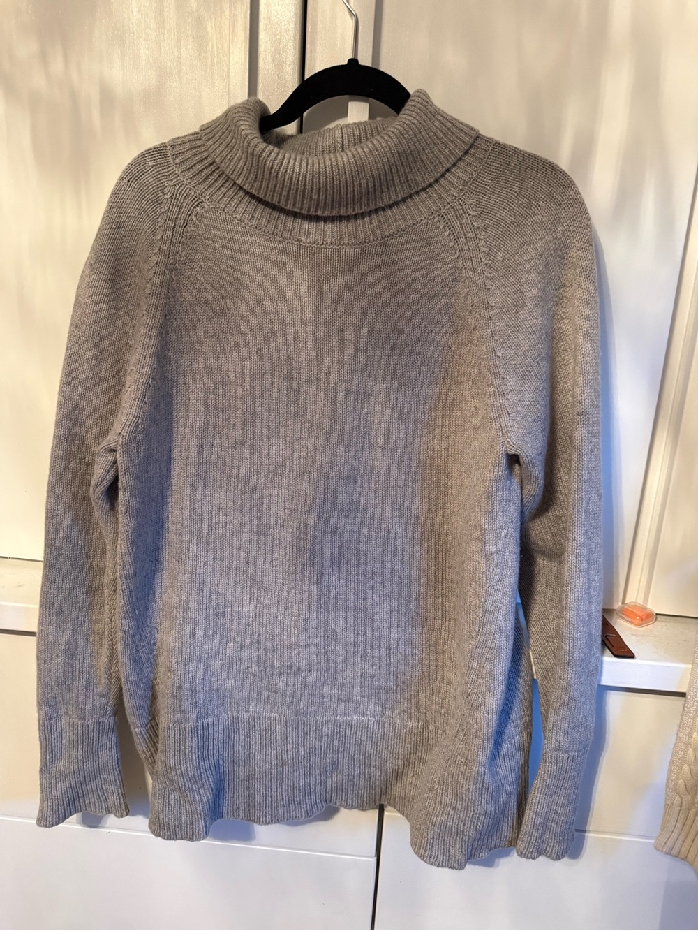 Aritzia Grey Turtleneck Knit Sweater